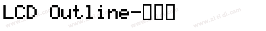 LCD Outline字体转换